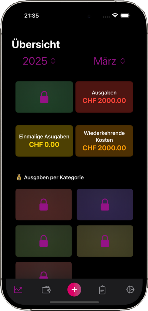 BudgetPlanning App Screenshot